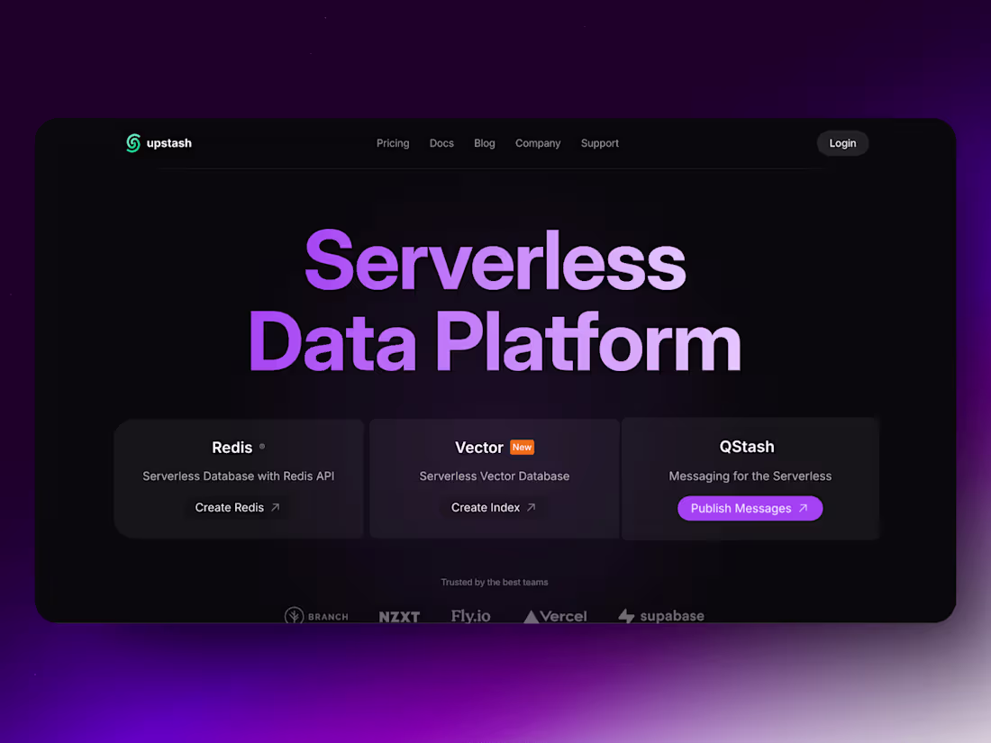Cover image for Upstash | Framer Redesign
