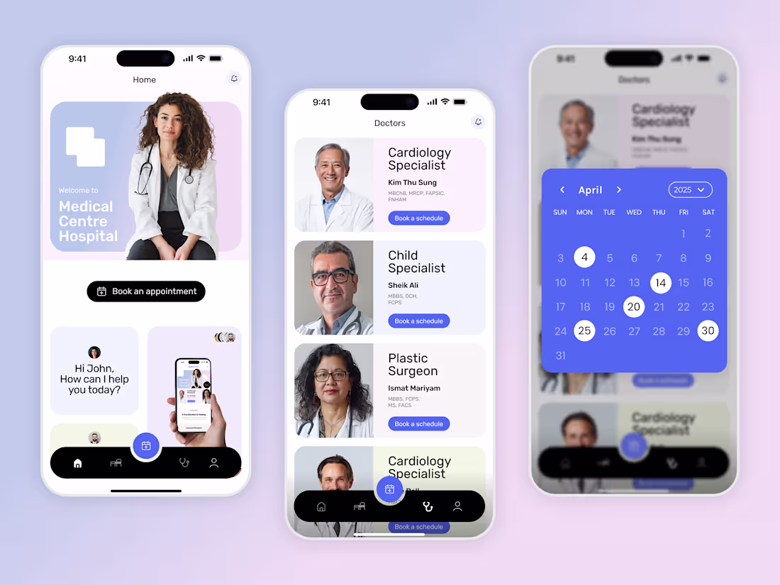 Cover image for Healthcare Mobile App Design