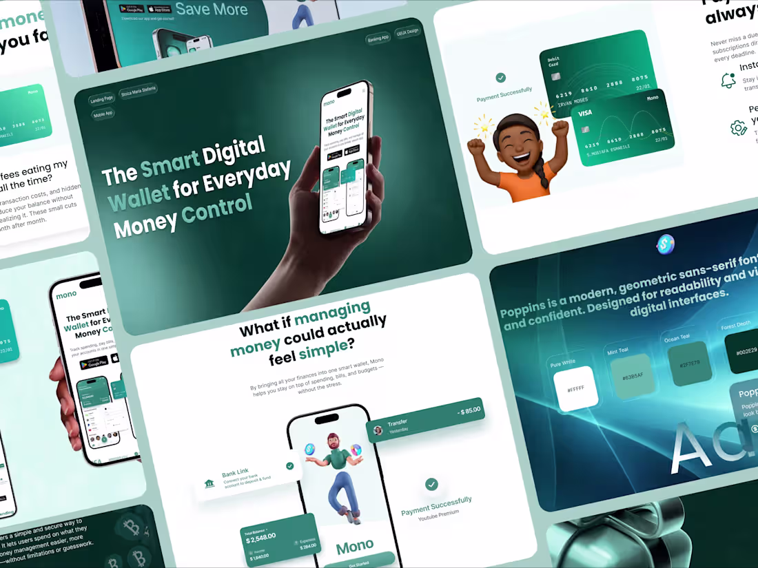 Cover image for Mono | Landing Page | Banking App - Stefania Stoica