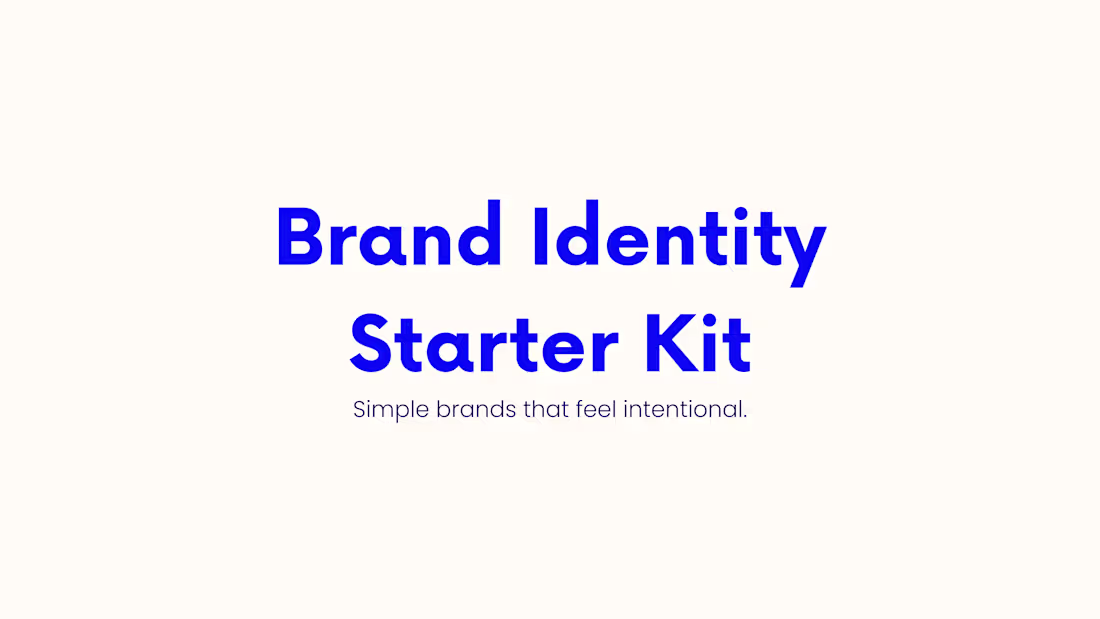 Cover image for Brand Identity Starter Kit