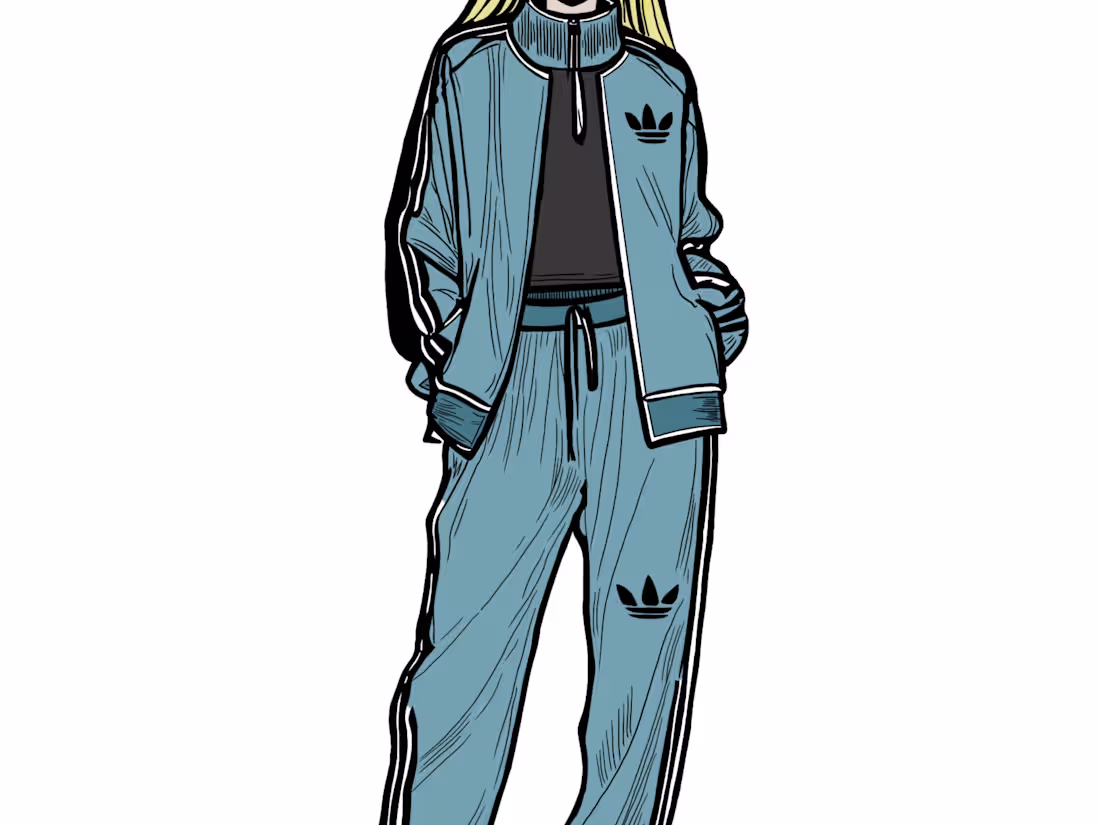Cover image for Adidas Track Suit Fashion Illustration
