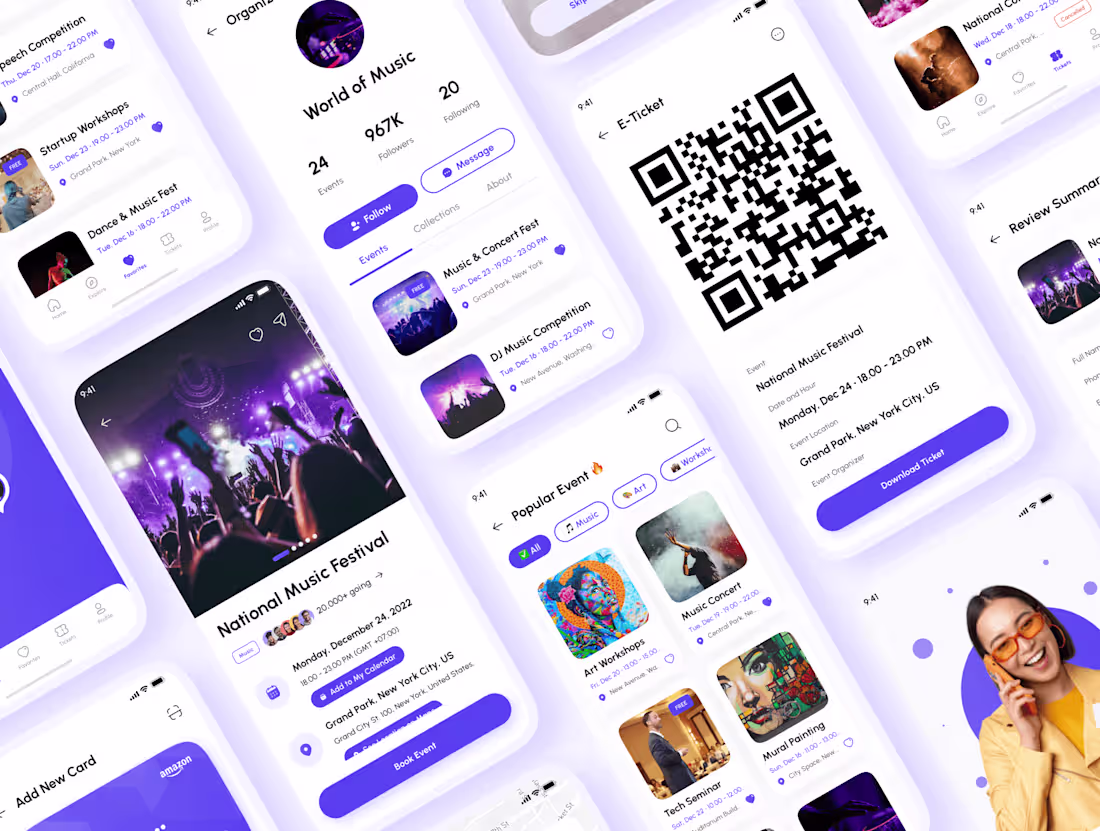 Cover image for Event Booking Ui design App