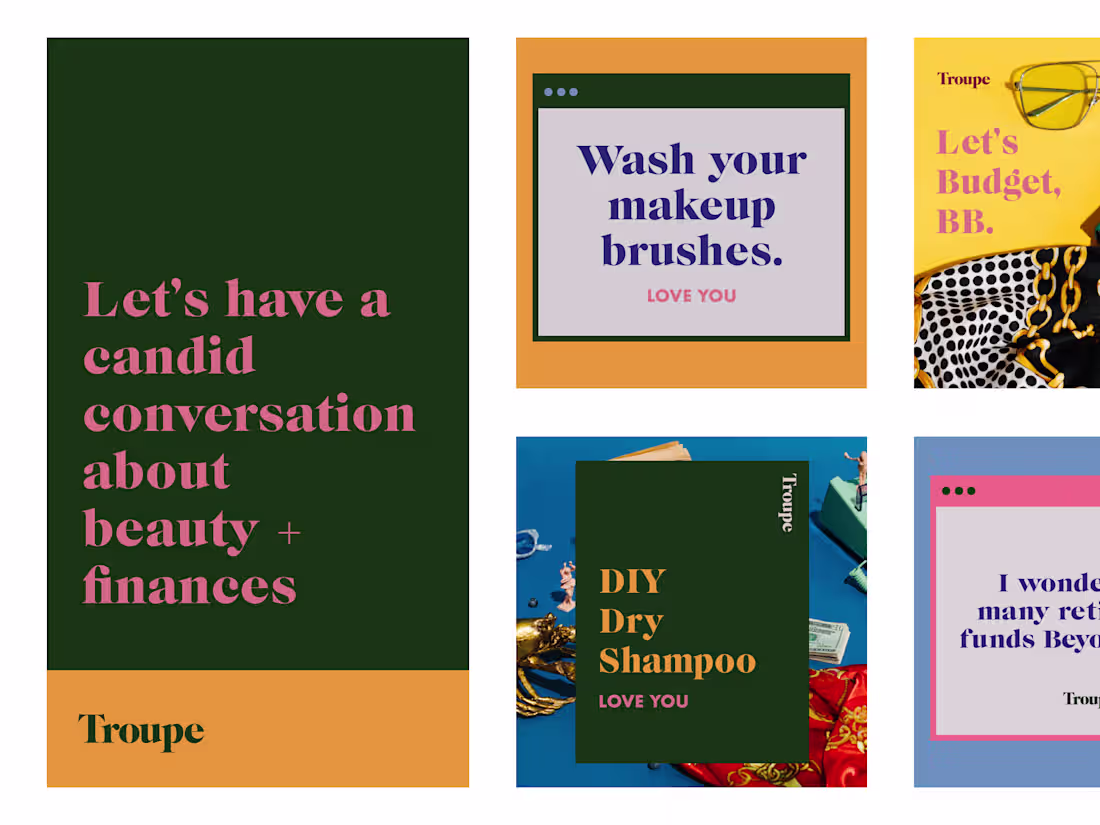 Cover image for Troupe Beauty Instagram Templates