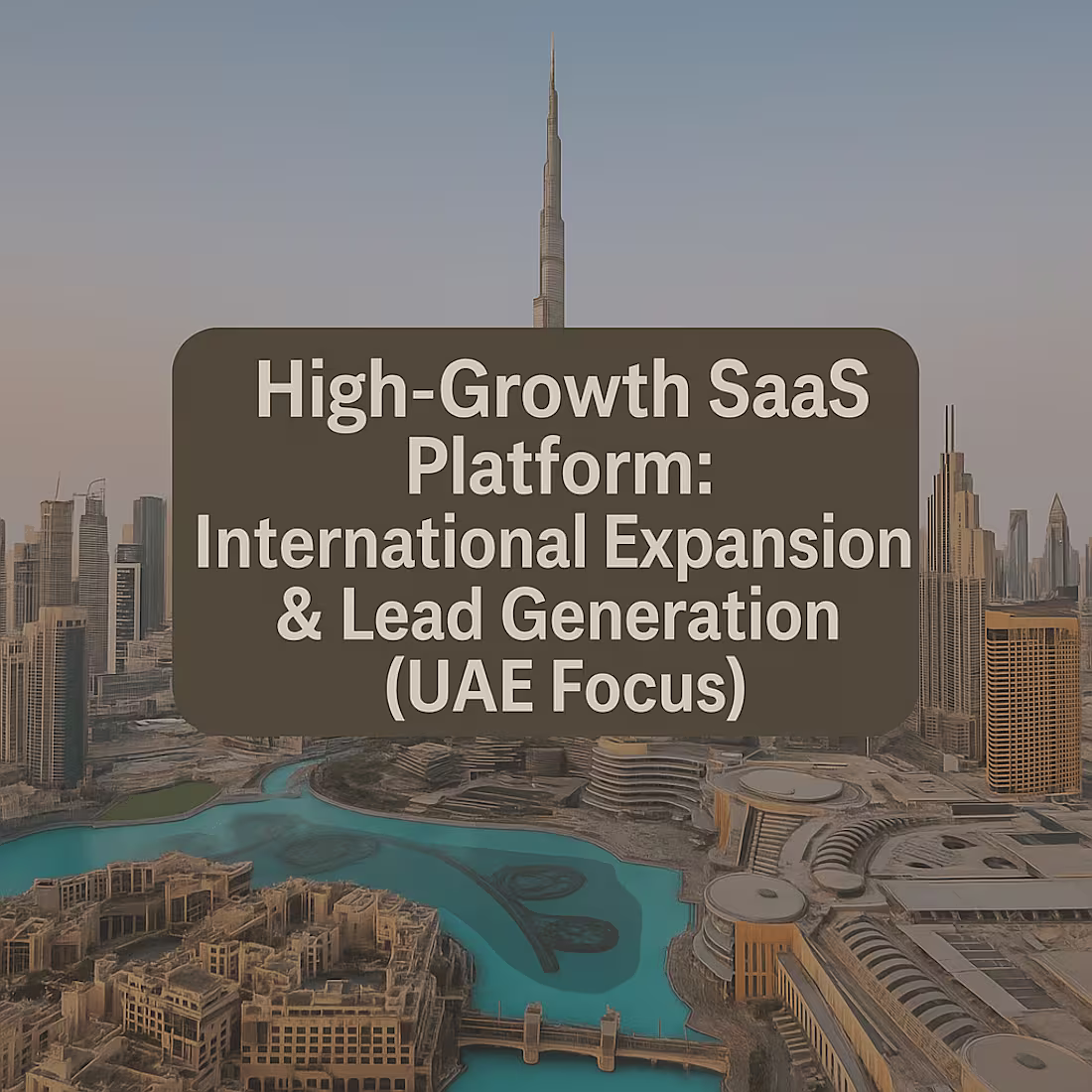 Cover image for Digital Marketing Strategy for SaaS Expansion in UAE