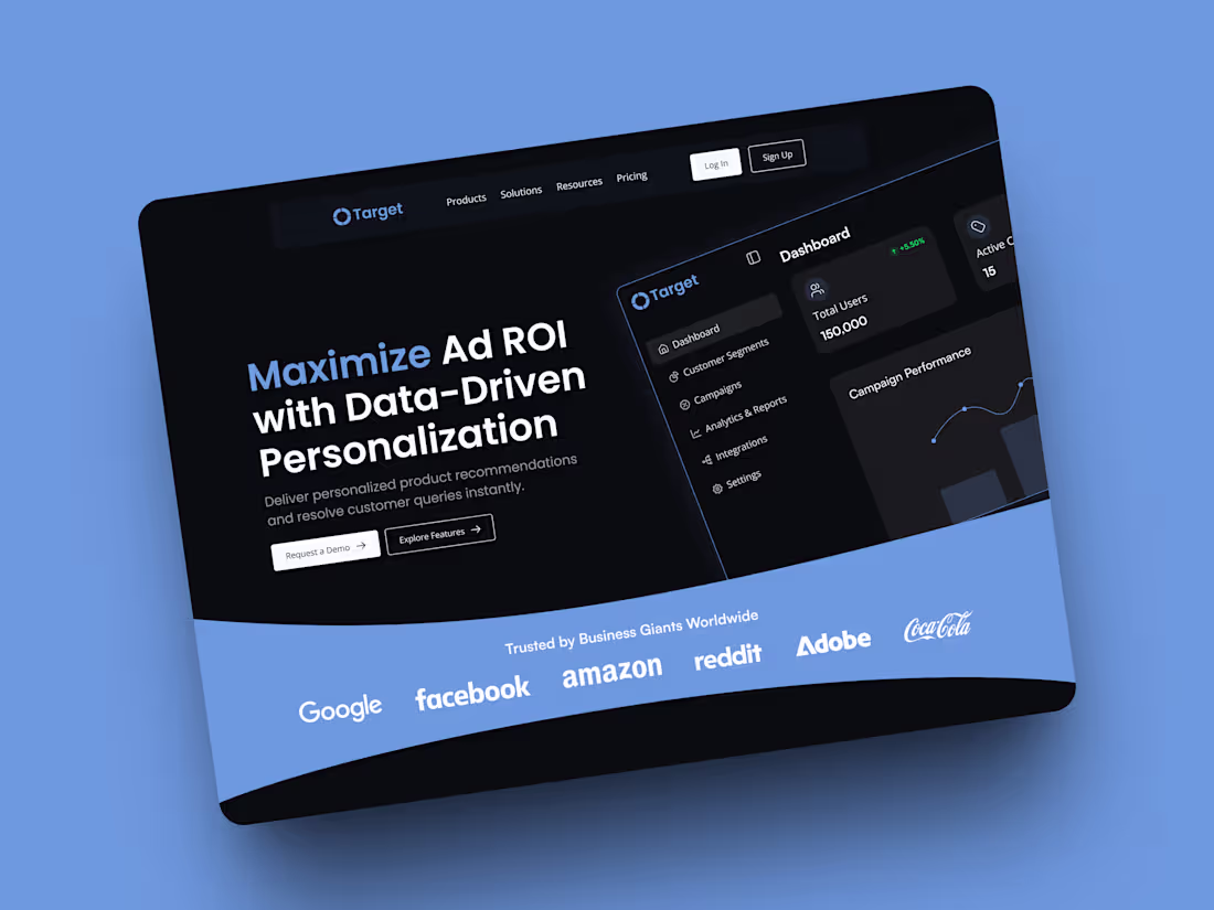Cover image for  Framer Landing page for Ontarget