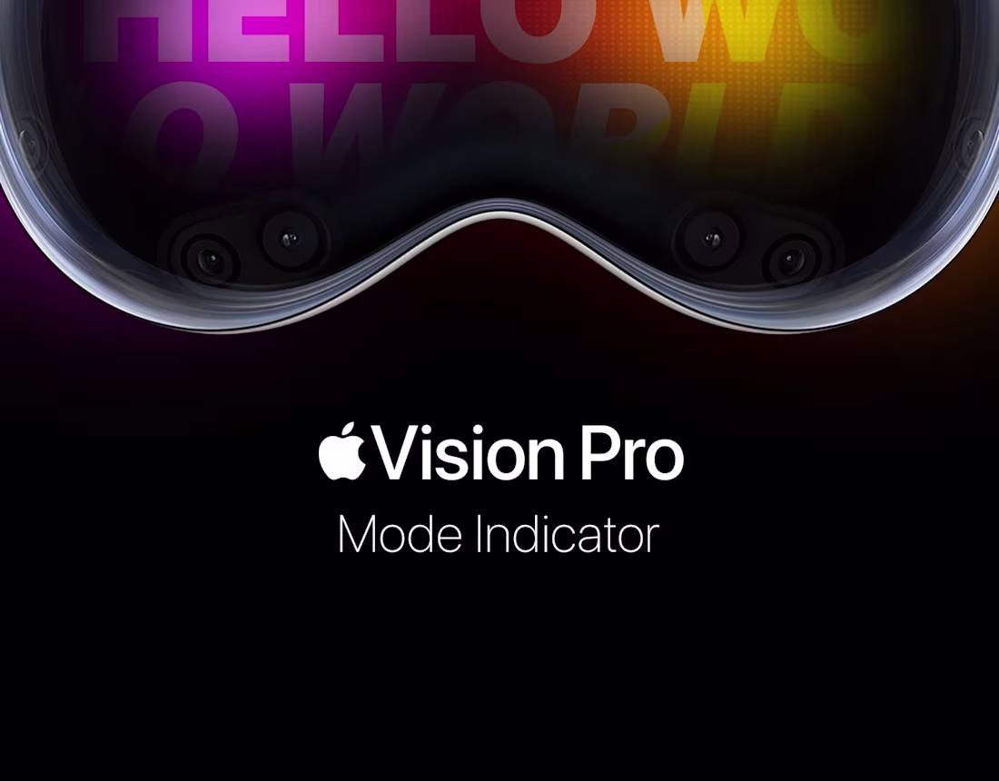Cover image for Vision Pro Mode Indicator Concept