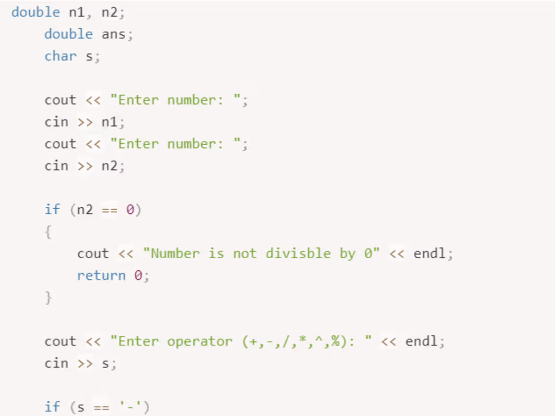 Cover image for Calculator using C++