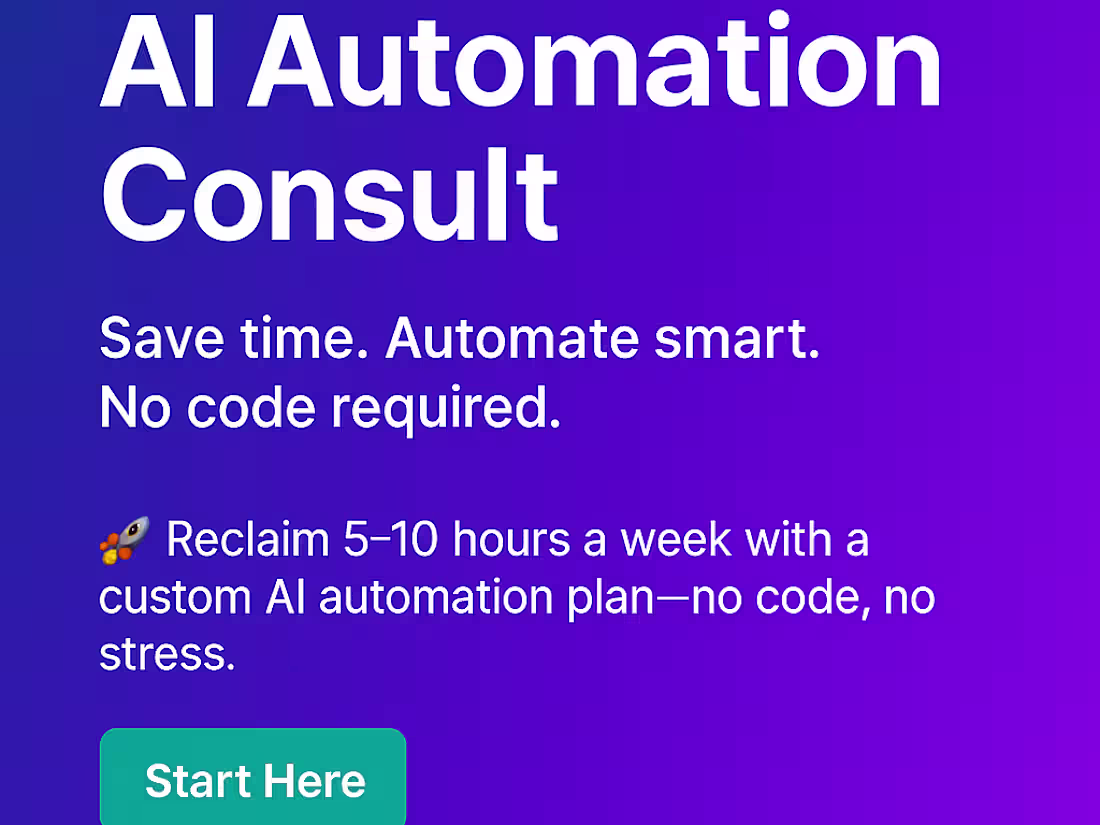 Cover image for AI Automation Consultation