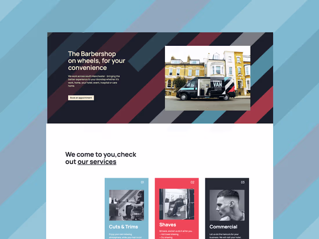 Cover image for Barberman Mobile - Web Design