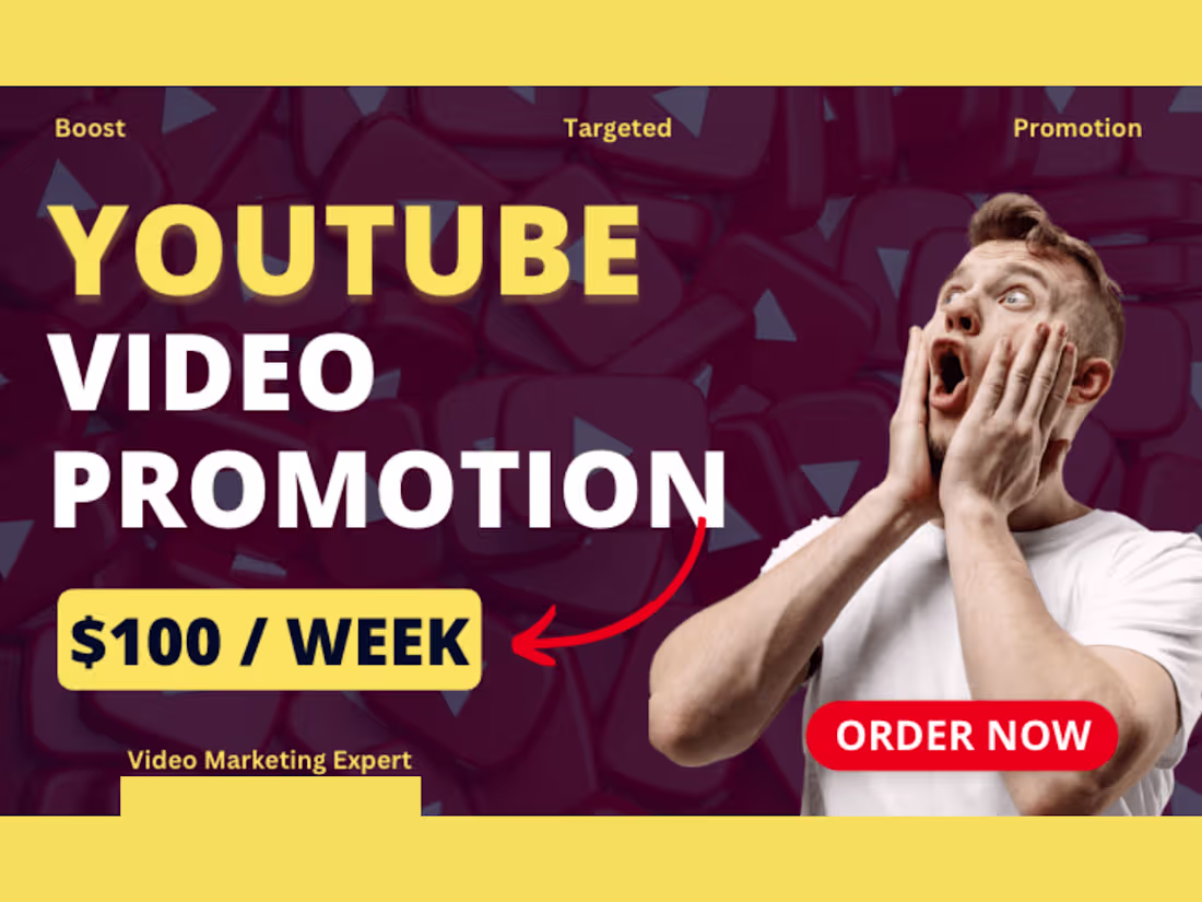 Cover image for I will do organic youtube promotion to make video viral