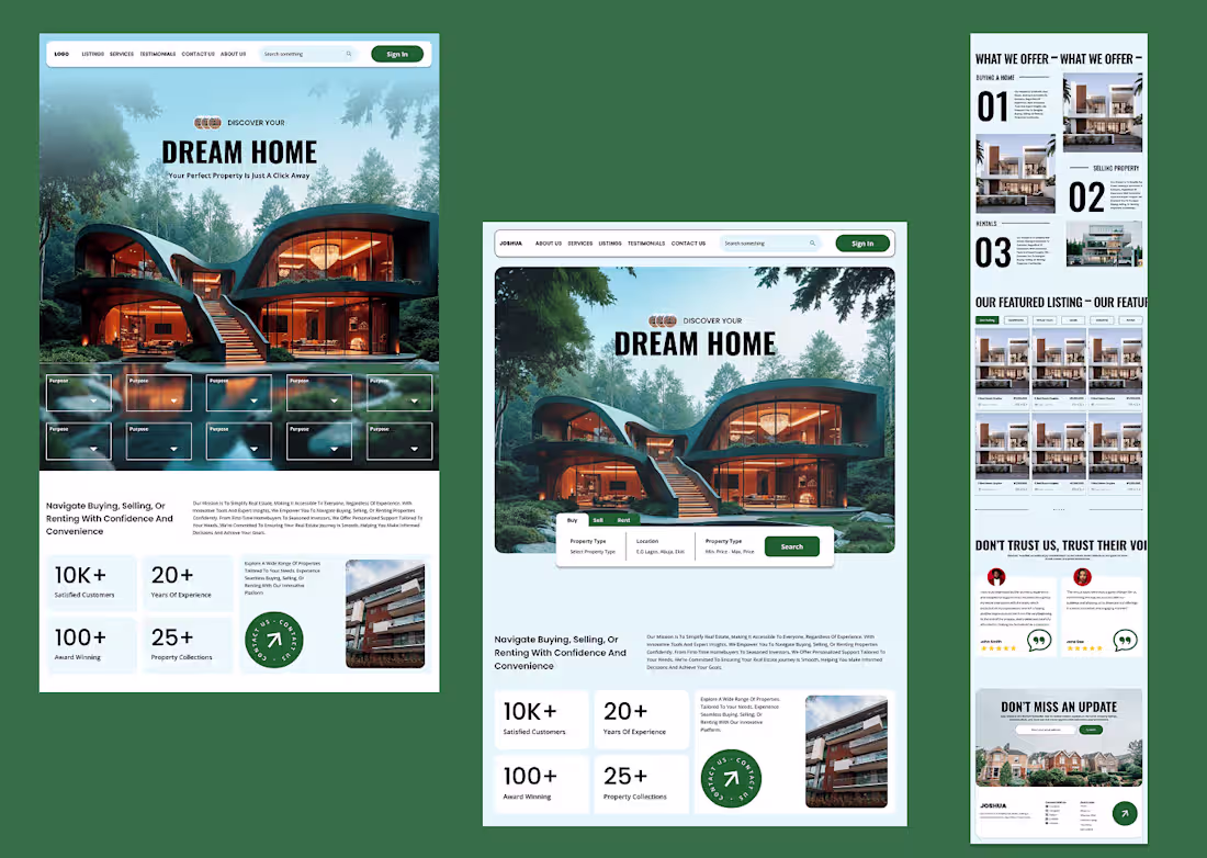 Cover image for Real Estate Landing Page