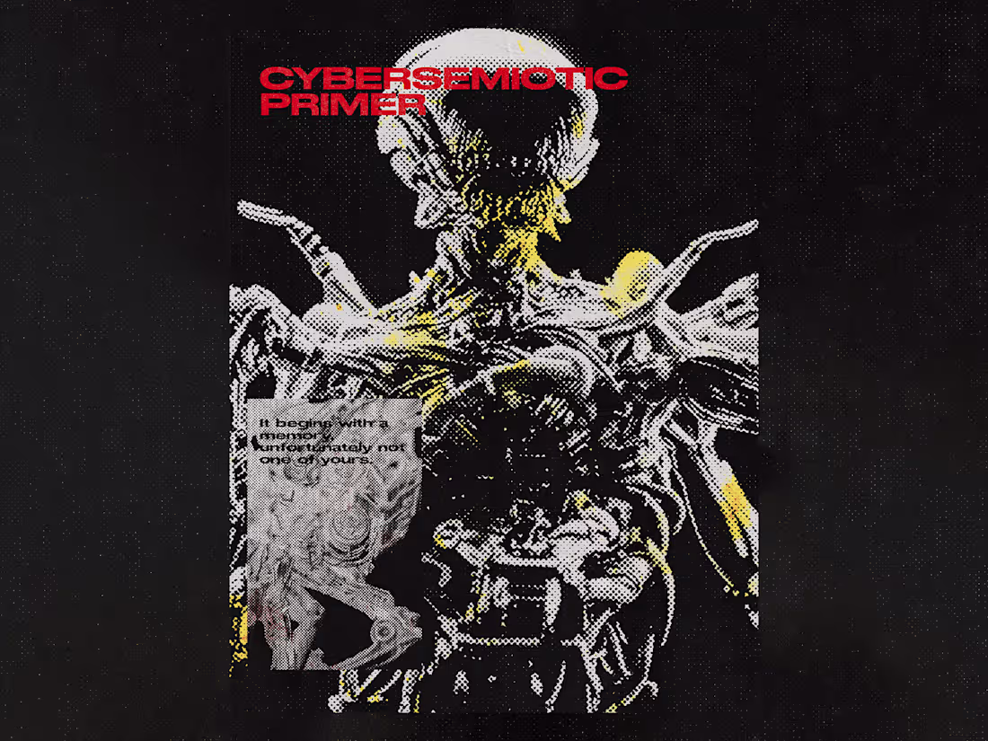 Cover image for Concept cover for a Cybersemiotic book