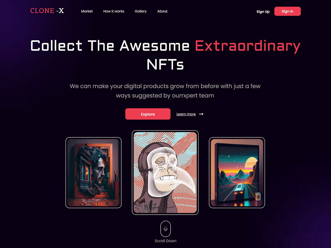 Cover image for CLONE-X Landing Page