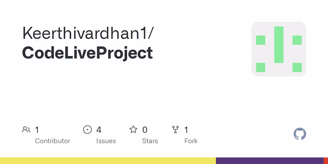 Cover image for Keerthivardhan1/CodeLiveProject