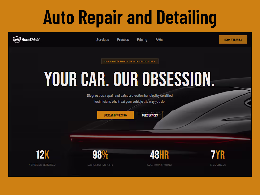 Cover image for Boost Auto Service Bookings with Autoshield Framer Template