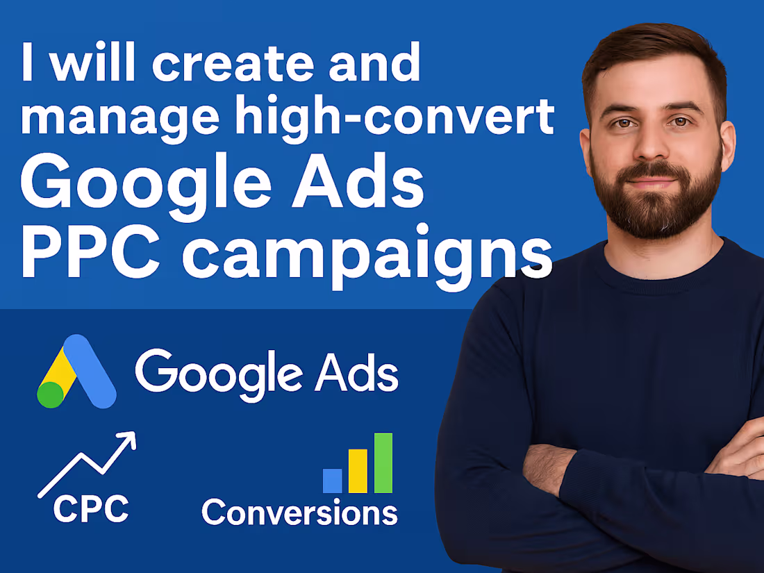 Cover image for I will create and manage high converting google ads campaigns