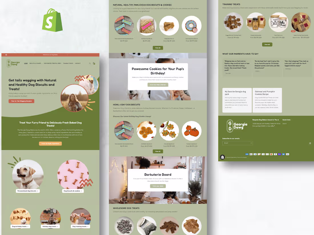 Cover image for Georgia Dawg Bakery | Shopify Redesign