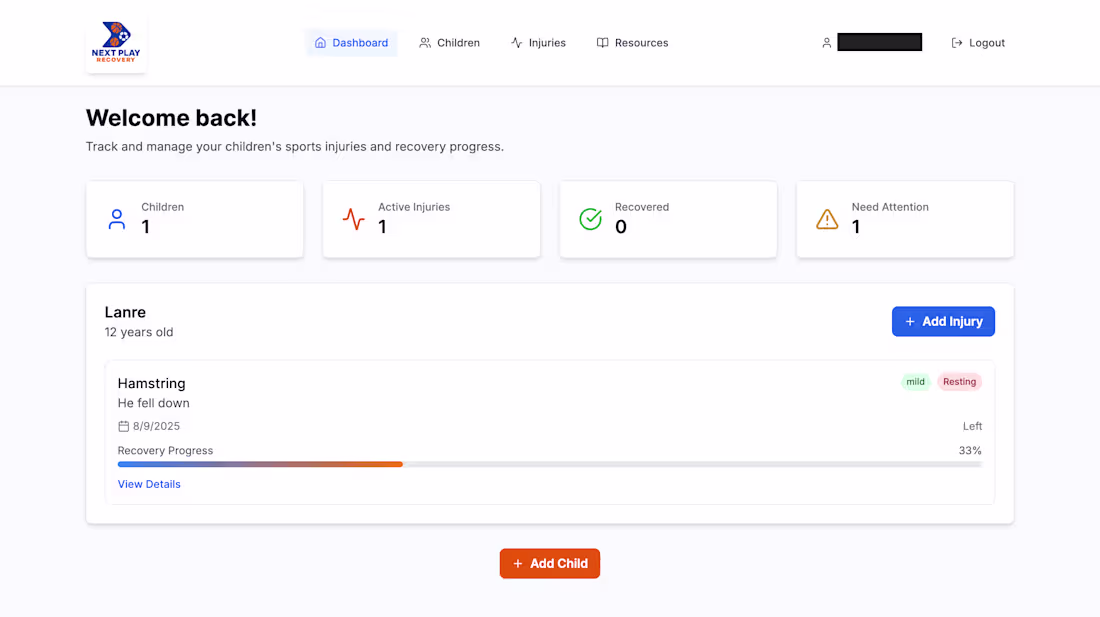 Cover image for Next Play Recovery