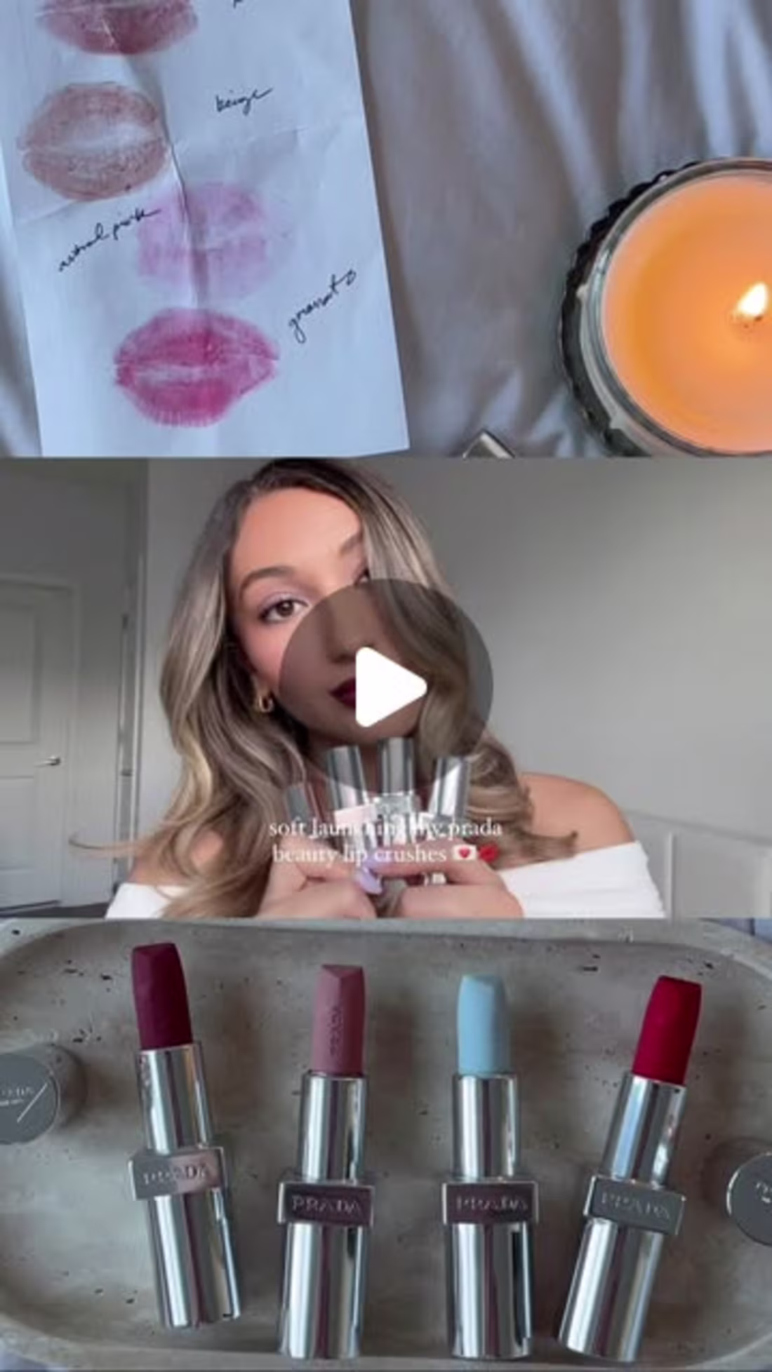 Cover image for alissa afonso on Instagram: “soft launching my @pradabeauty lip…