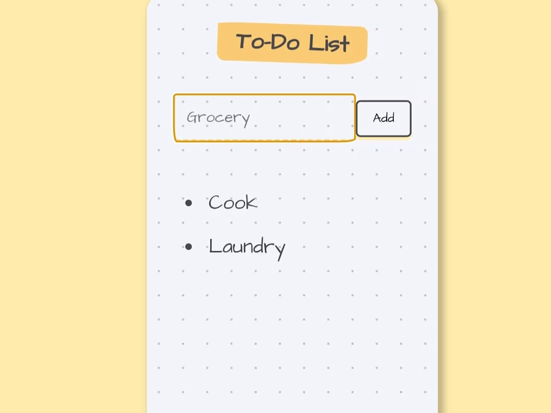 Cover image for To do list