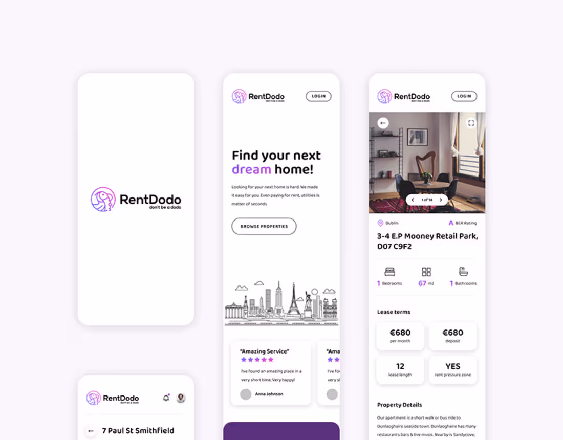 Cover image for Tenant & Landlord App Design Concept | Behance :: Behance