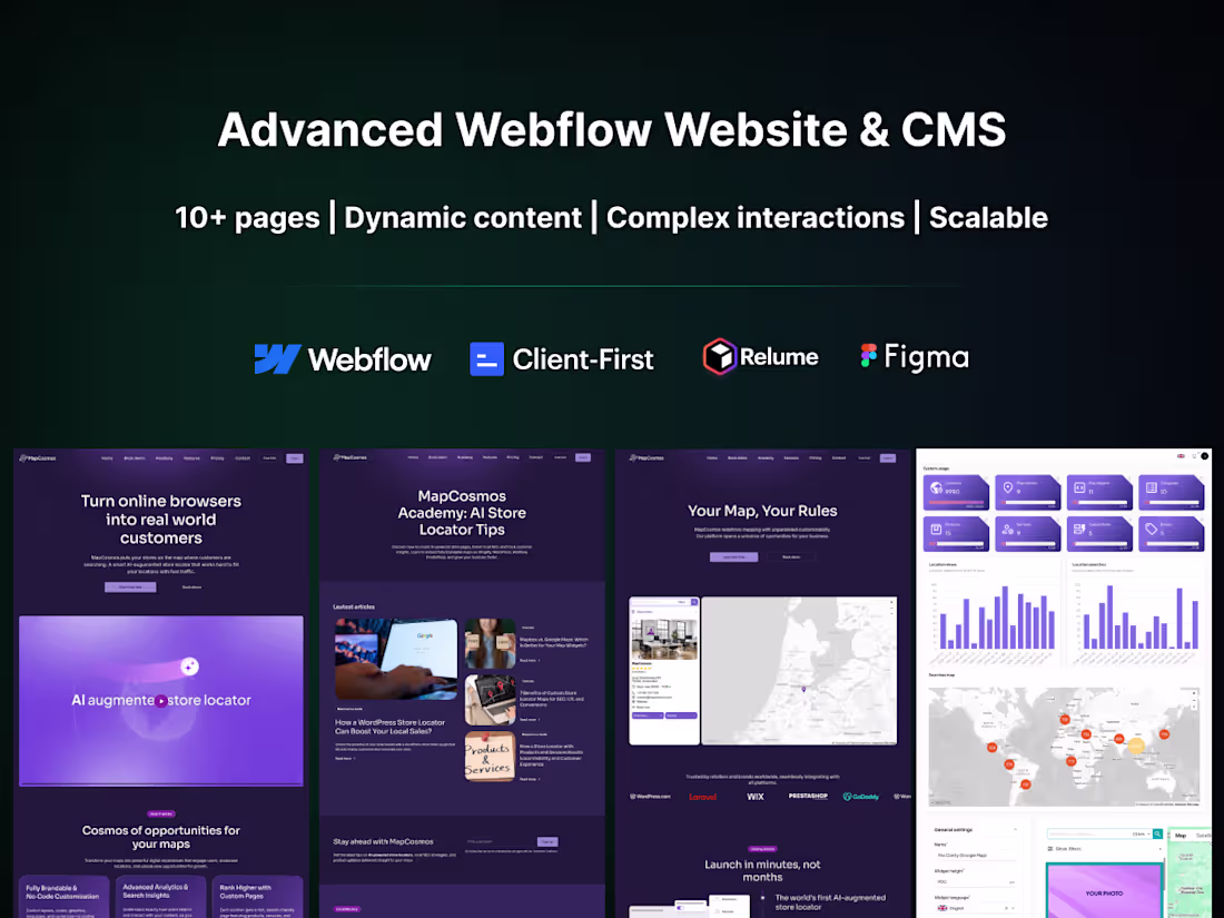 Cover image for Advanced Webflow Website & CMS