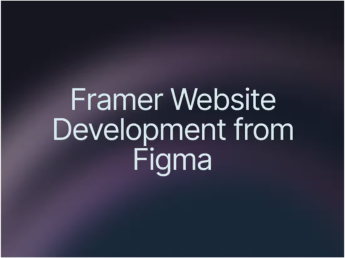 Cover image for Framer Development