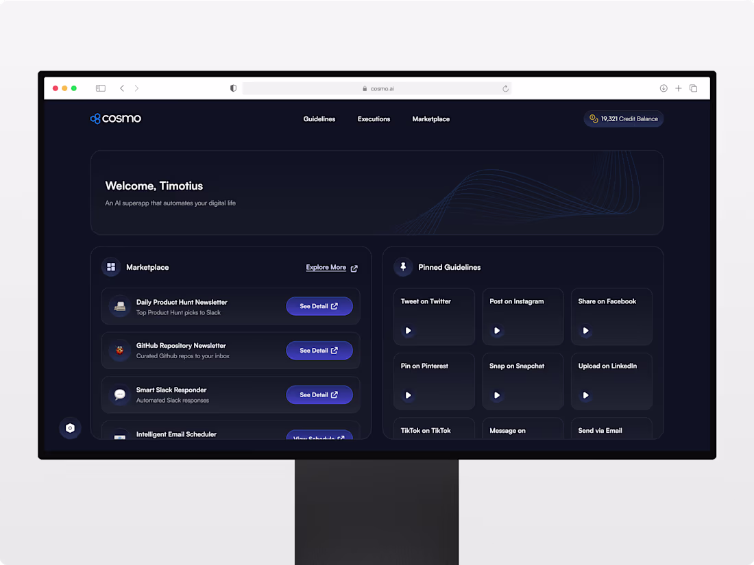 Cover image for Cosmo - Artificial Intelligence Automation