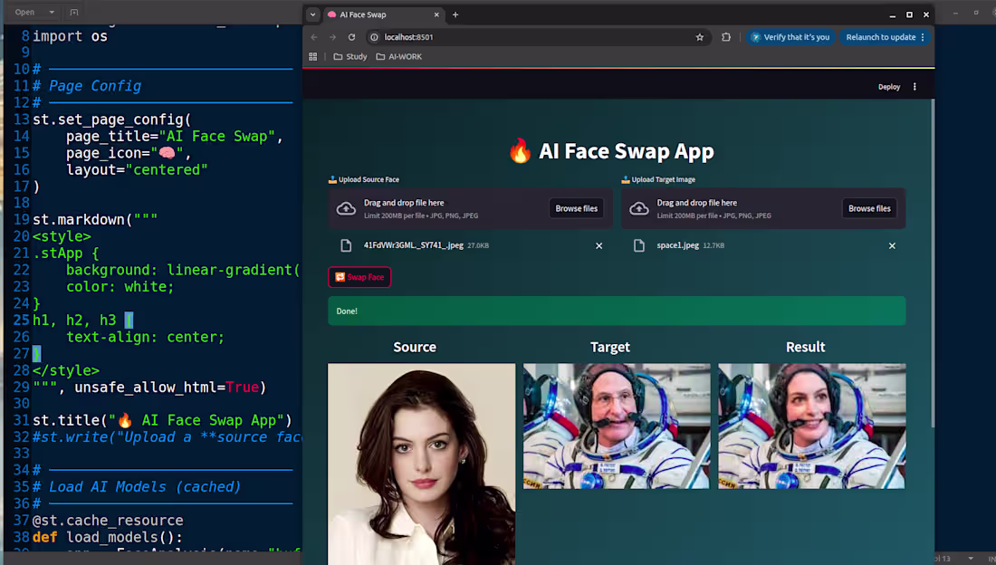 Cover image for Face Swap Application- Image Processing