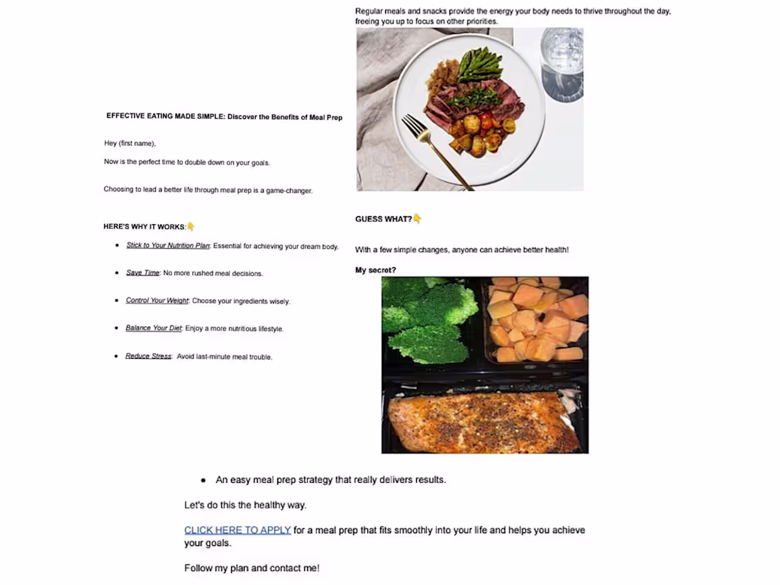 Cover image for Meal Prep email copy 