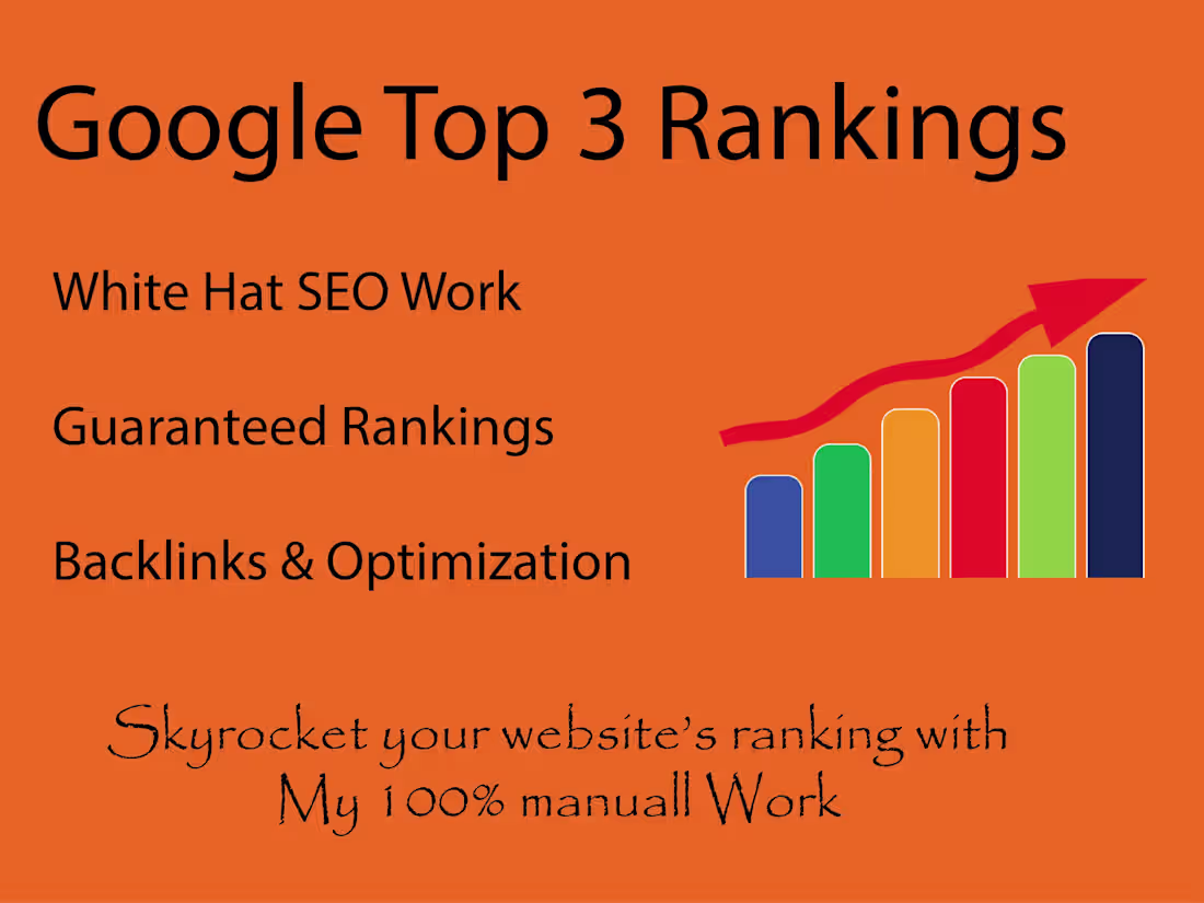 Cover image for Guaranteed top 3 Rankings in SERP - White Hat SEO Services