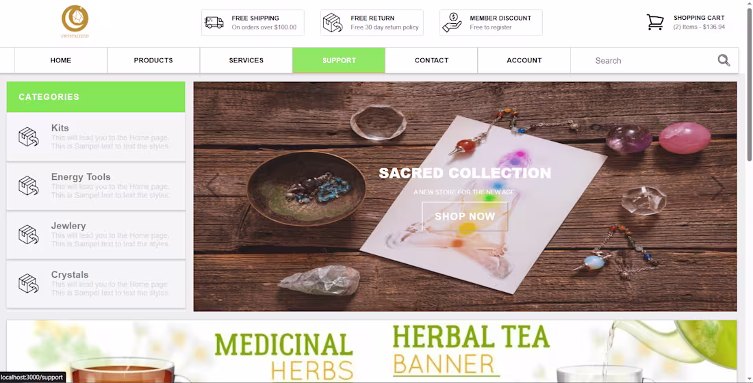 Cover image for Custom E-com CMS