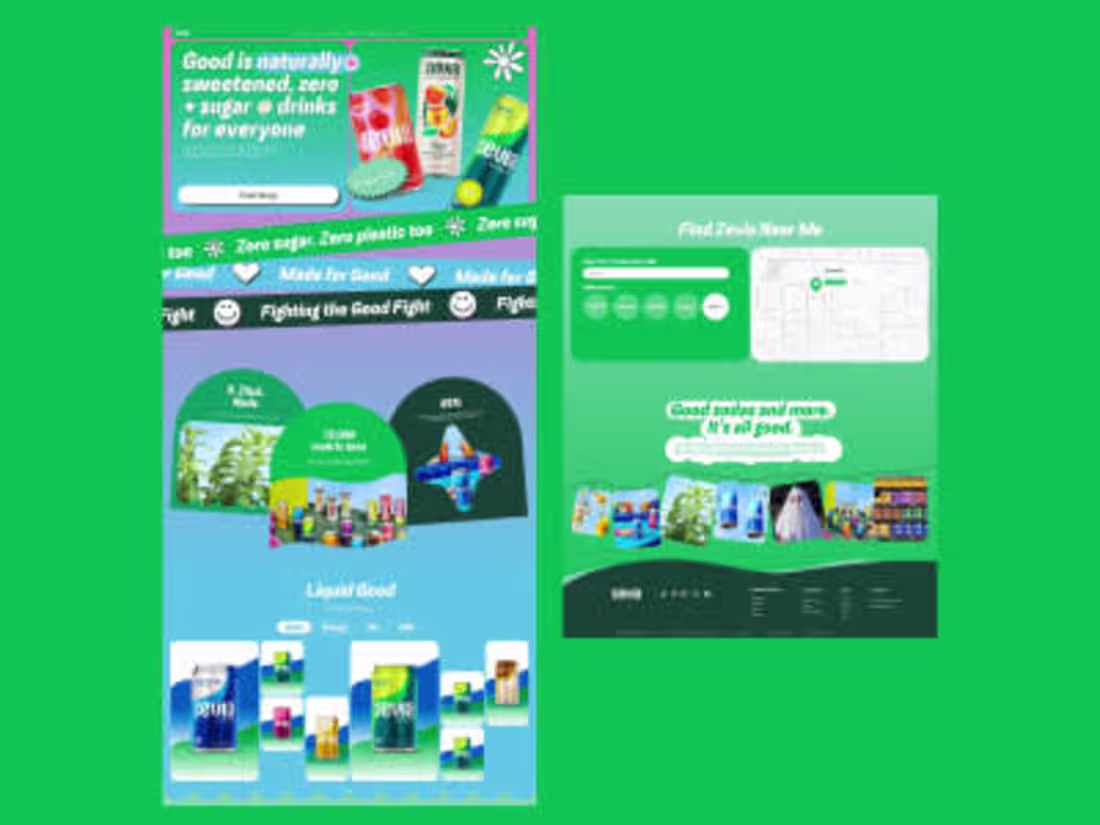 Cover image for Landing page for non sugar soda