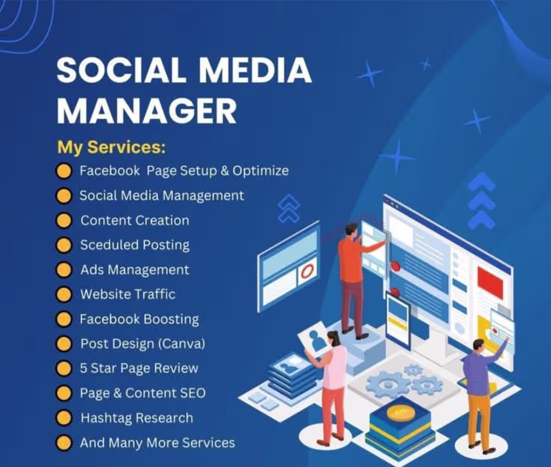 Cover image for Social Media Manager For Small business