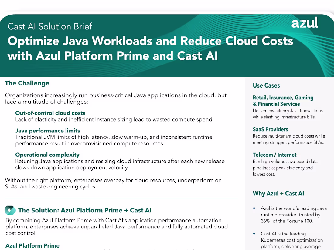 Cover image for Technical Data Sheet Design for Azul.com