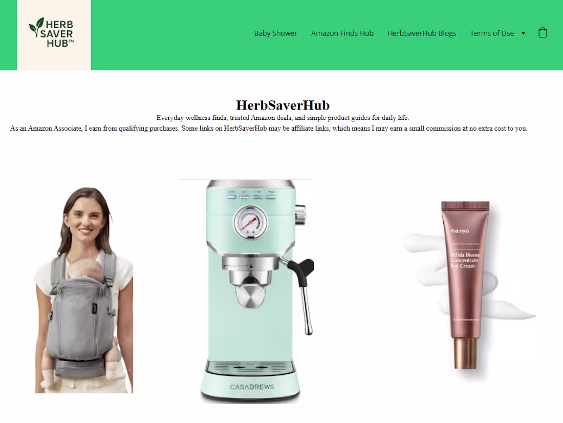 Cover image for HerbSaverHub — Affiliate Website Build