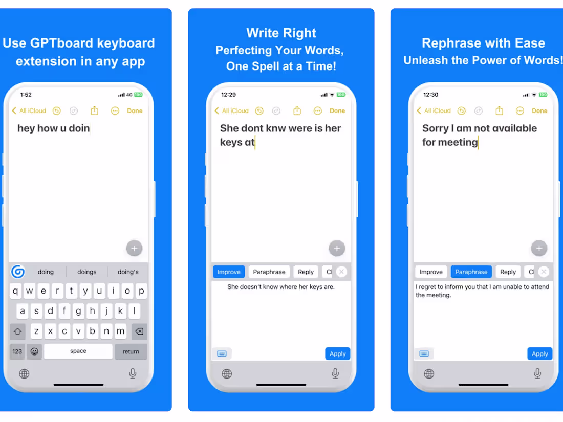 Cover image for GPTboard - ChatGPT keyboard