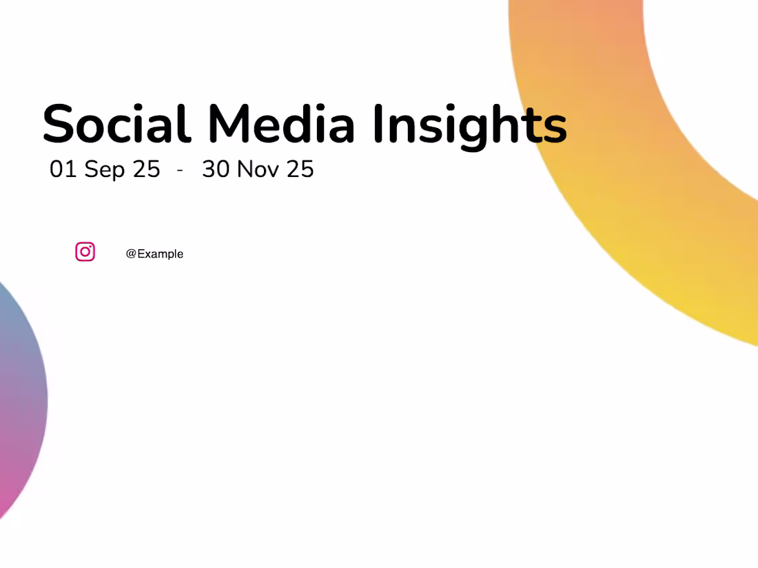 Cover image for Social Media Insights & Performance Analysis (Monthly)
