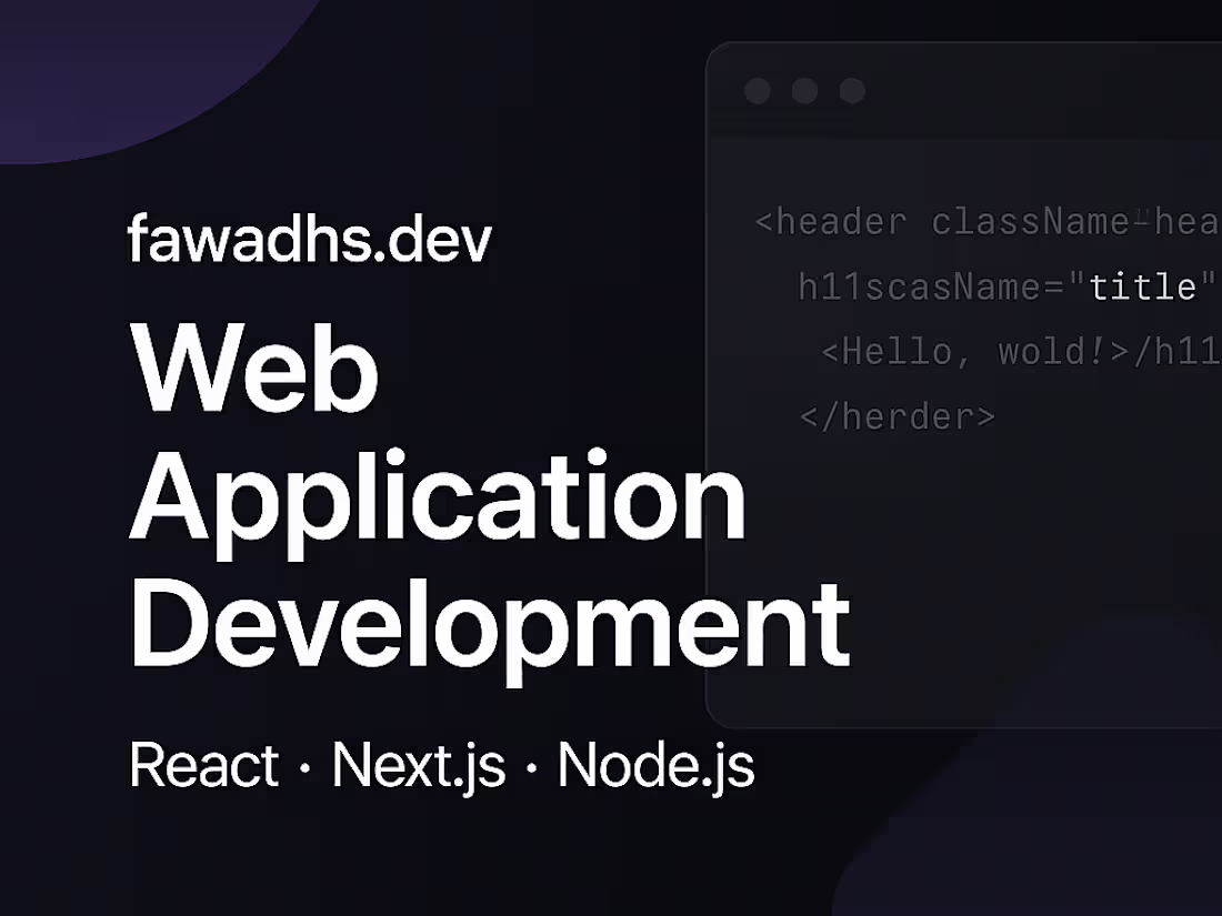 Cover image for Clean, Fast, and Modern Web App Development