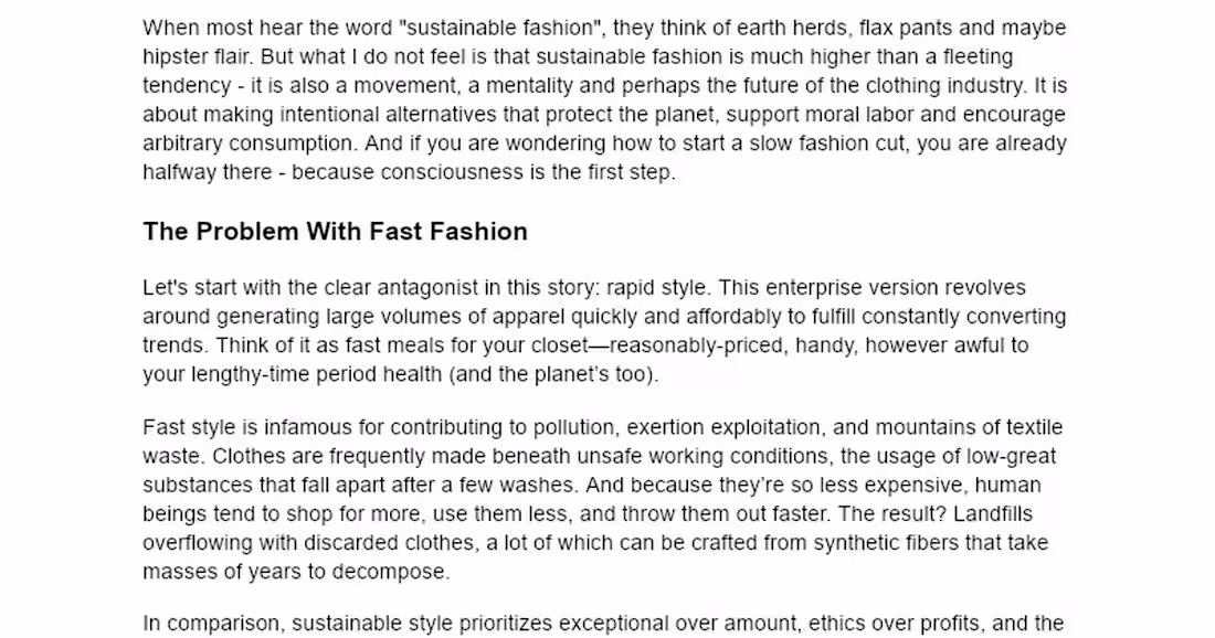 Cover image for Sustainable Fashion Advocacy Project