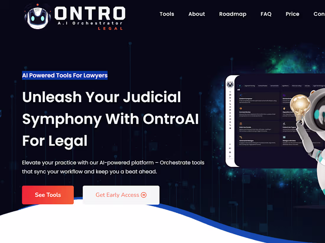 Cover image for Ontro.ai - AI Powered Tools For Lawyers