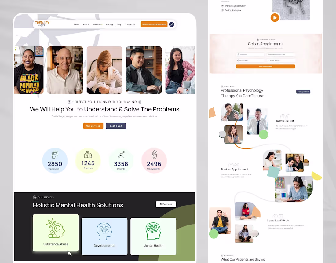 Cover image for 
Therapy Helps – Landing Page