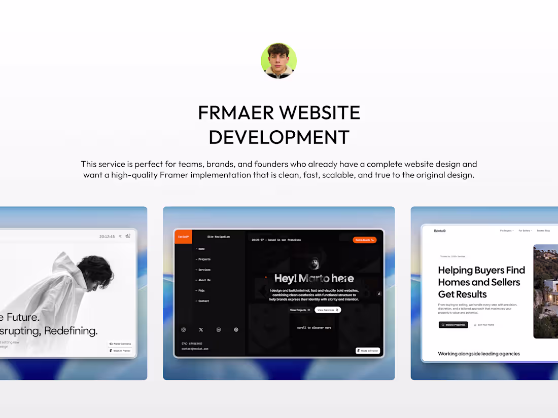 Cover image for Framer Website Development