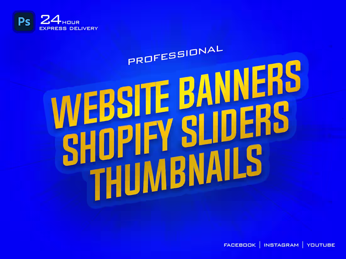 Cover image for Web & Thumbnail Banner Design