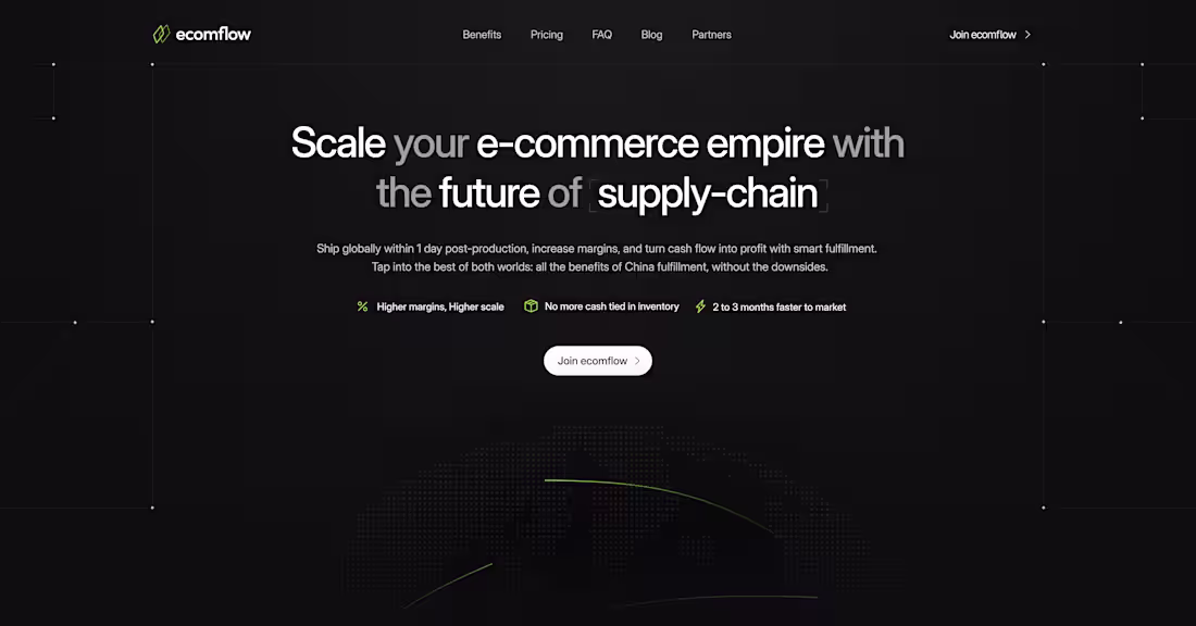 Cover image for EcomFlow Hero Section