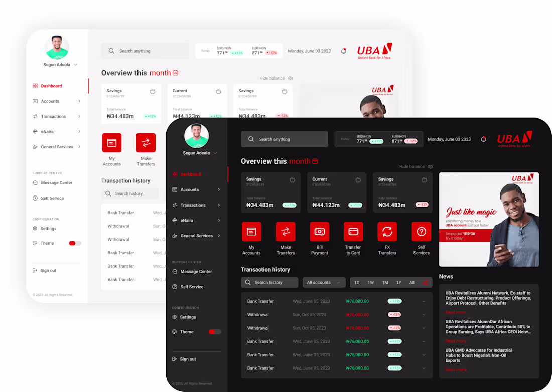 Cover image for UI Redesign for Bank Internet Banking Web App