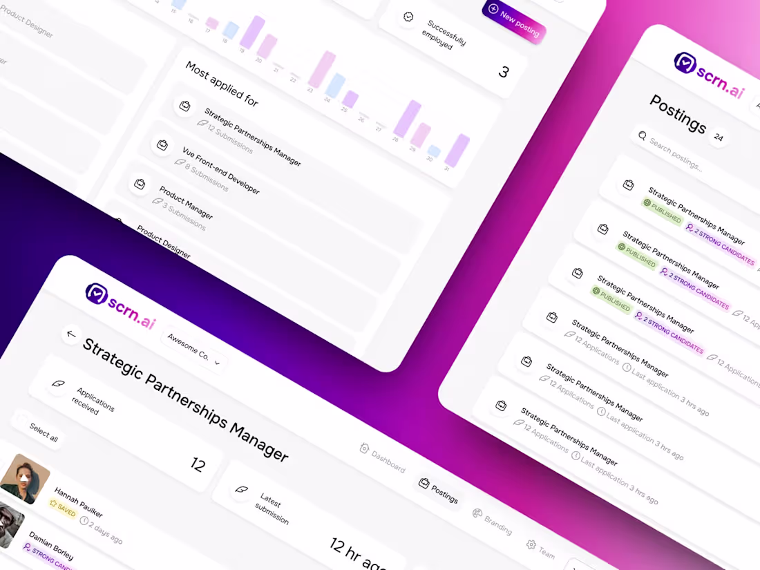 Cover image for Product design for an interview screening tool powered by AI