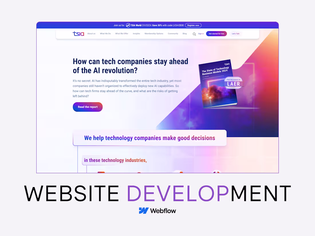 Cover image for Website Development — Webflow