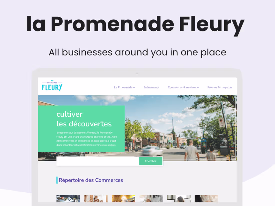 Cover image for La Promenade Fleury - Website Redesign