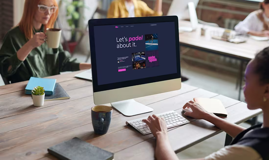 Cover image for Padel Space is a modern, energetic landing page concept